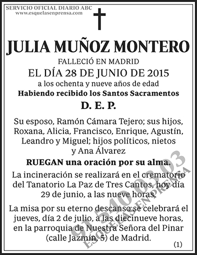 Julia Muñoz Montero